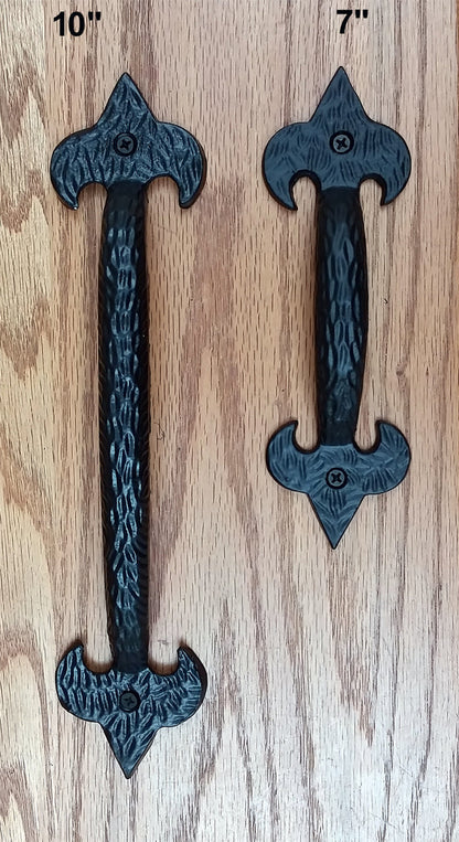 Fleur De Lis Door or Gate Pulls - Wild West Hardware