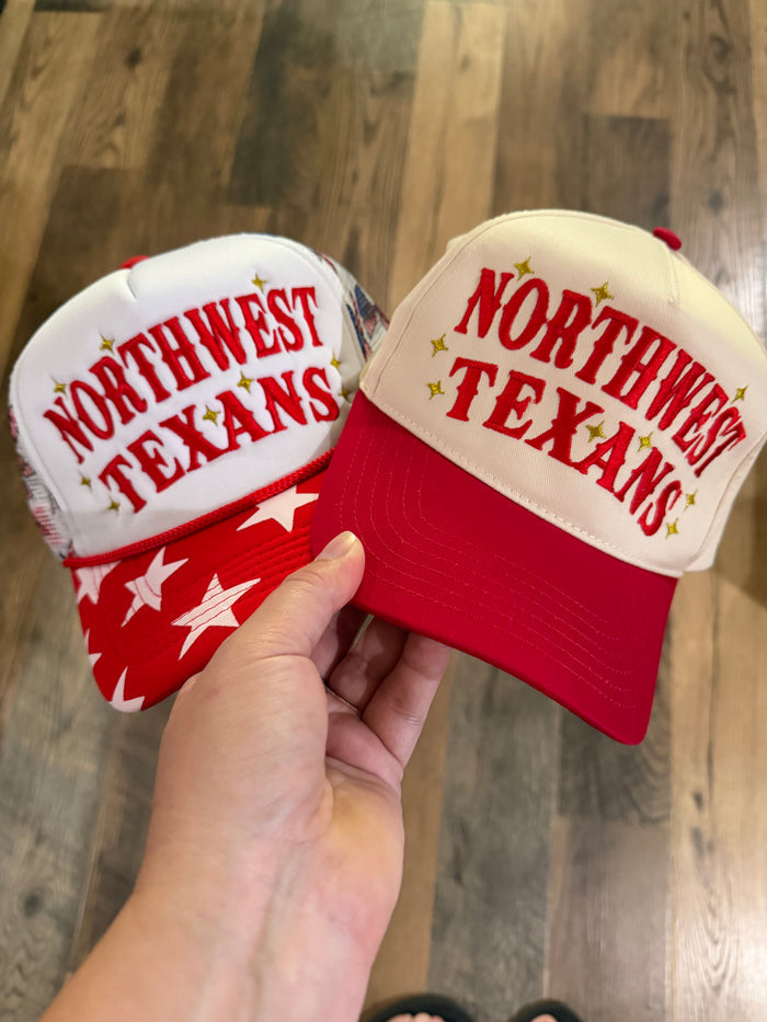 Football Themed Hats - School Colors/Names