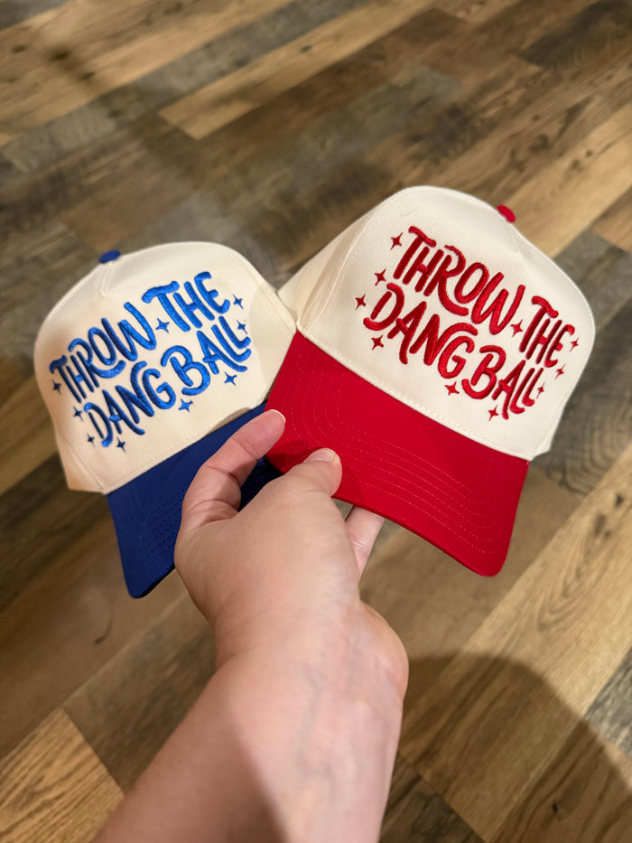 Football Themed Hats - School Colors/Names
