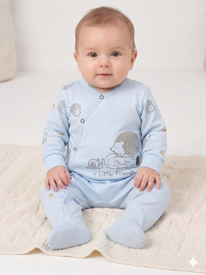 Fox & hedgehog -Capasil- Long Sleeve- Summer Romper