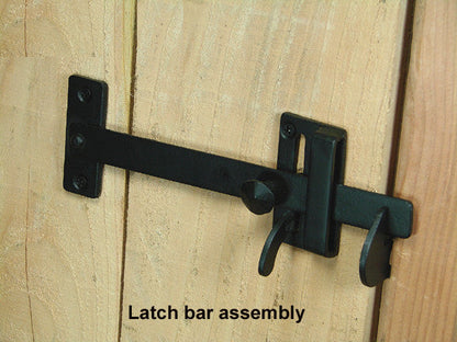 Plain Rectangular Gate Thumb Latch - Matte Black powder coat finish - Wild West Hardware