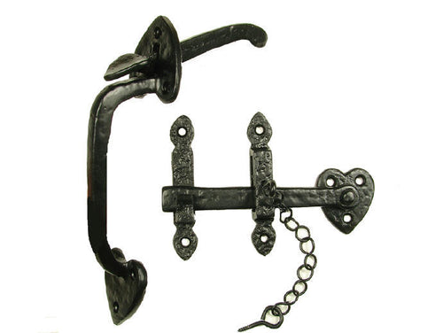 Gate Thumb Latch Kit Heart Style - Wild West Hardware