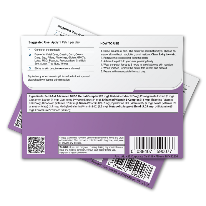 GLP-1 Support Patch – Appetite Control & Metabolic Support