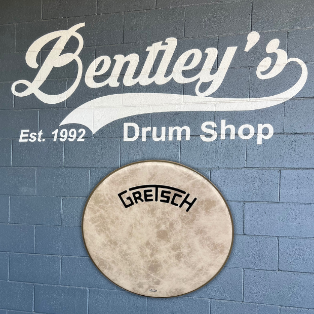 Gretsch GRDHFS20B Broadkaster 20" Bass Drum Logo Fiberskyn Drumhead *IN STOCK*