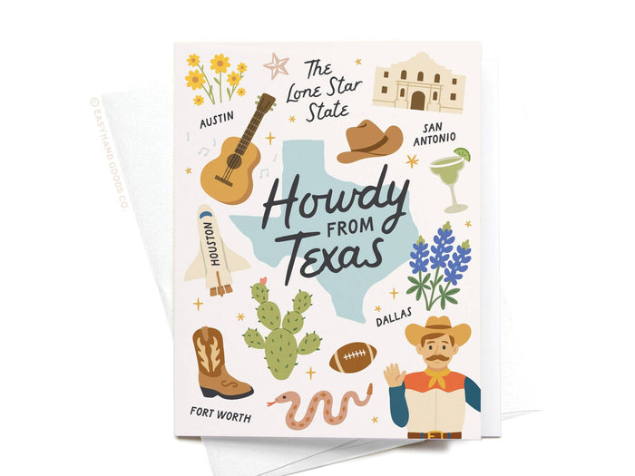 Howdy From Texas Greeting Card