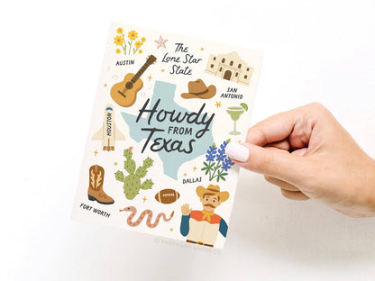 Howdy From Texas Greeting Card