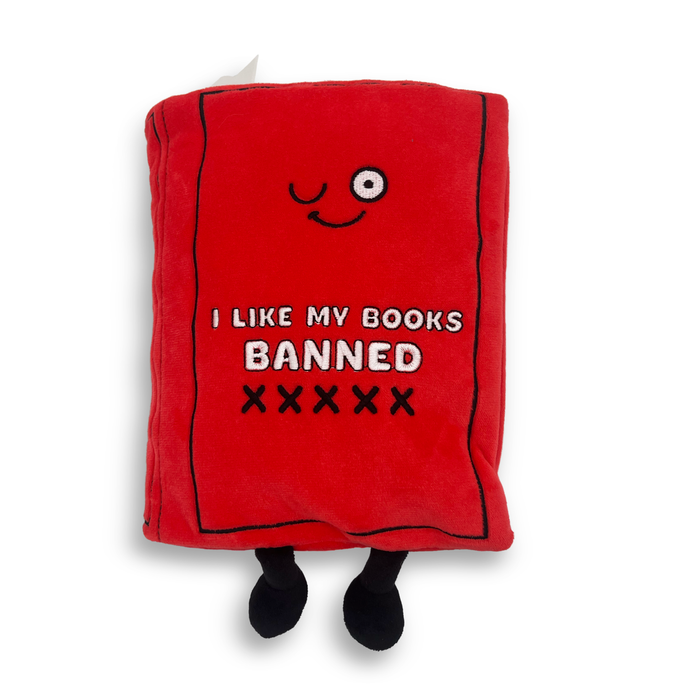 "I Like My Books Banned" Book Plush
