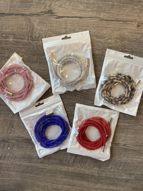 Rhinestone Hoodie Strings