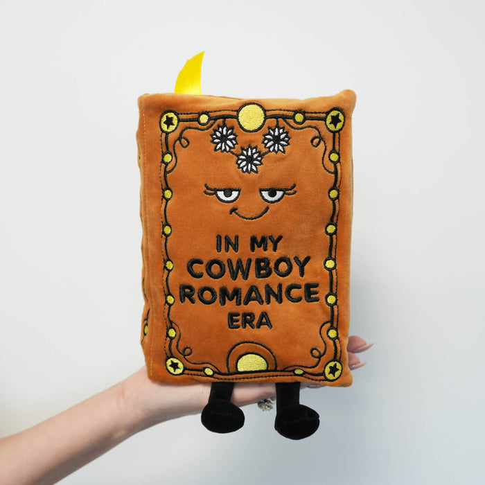 "In My Cowboy Romance Era" Book Plush