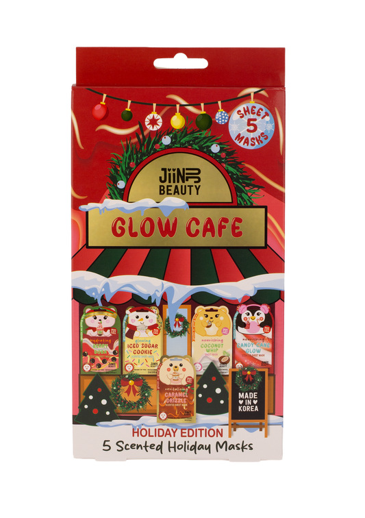 Jiinju Glow Cafe Holiday Masks - 5 Masks