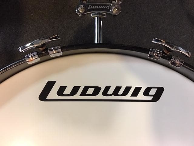 Ludwig Mid-70s Black Logo Sticker BD-43