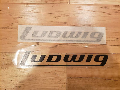 Ludwig Mid-70s Black Logo Sticker BD-43