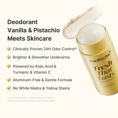Medicube Fresh That Lasts Deodorant with Vanilla & Pistachio - 83g