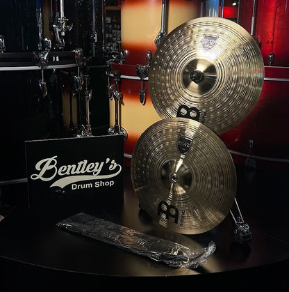 Meinl MA-BR-13M Medium 13" Marching Cymbals Student Brass Pair w/ Pads & Straps