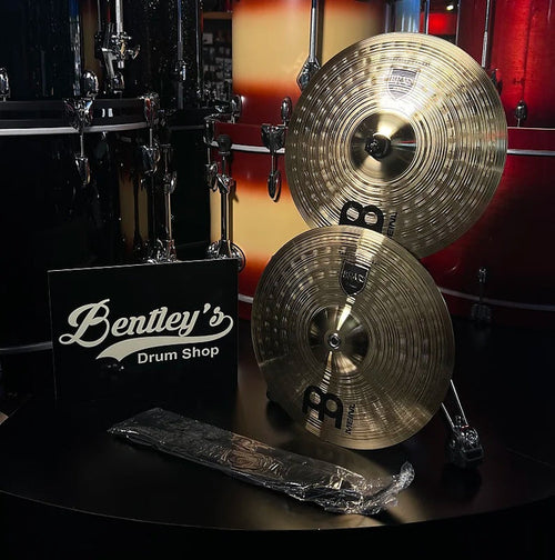 Meinl MA-BR-13M Medium 13" Marching Cymbals Student Brass Pair w/ Pads & Straps