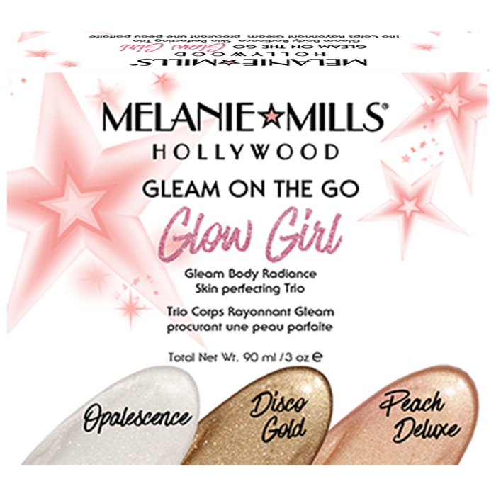 Melanie Mills Hollywood Glow Girl Gleam on the Go Body Radiance Kit