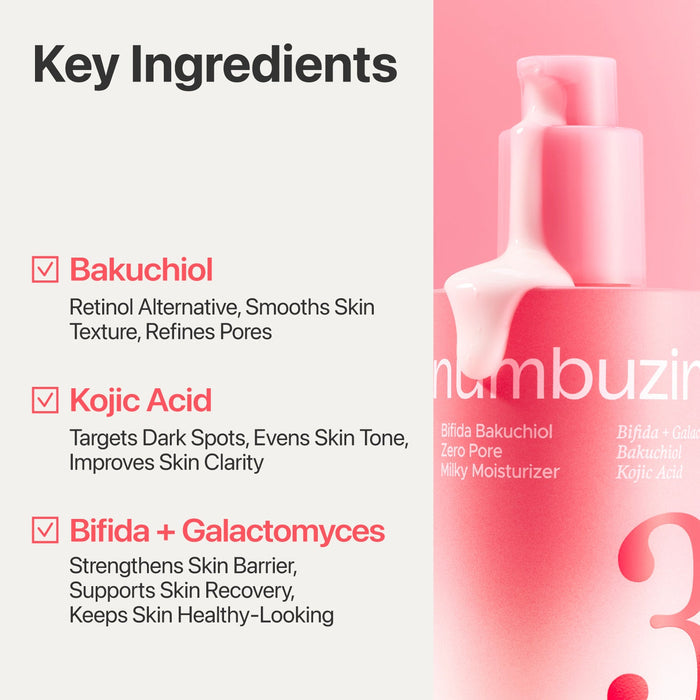 Numbuzin Bifida Bakuchiol Zero Pore Milky Moisturizer 150ml