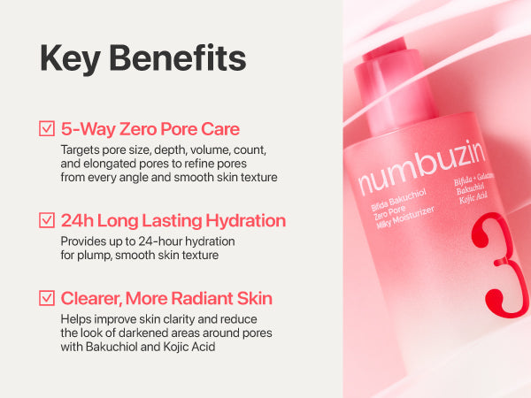 Numbuzin Bifida Bakuchiol Zero Pore Milky Moisturizer 150ml