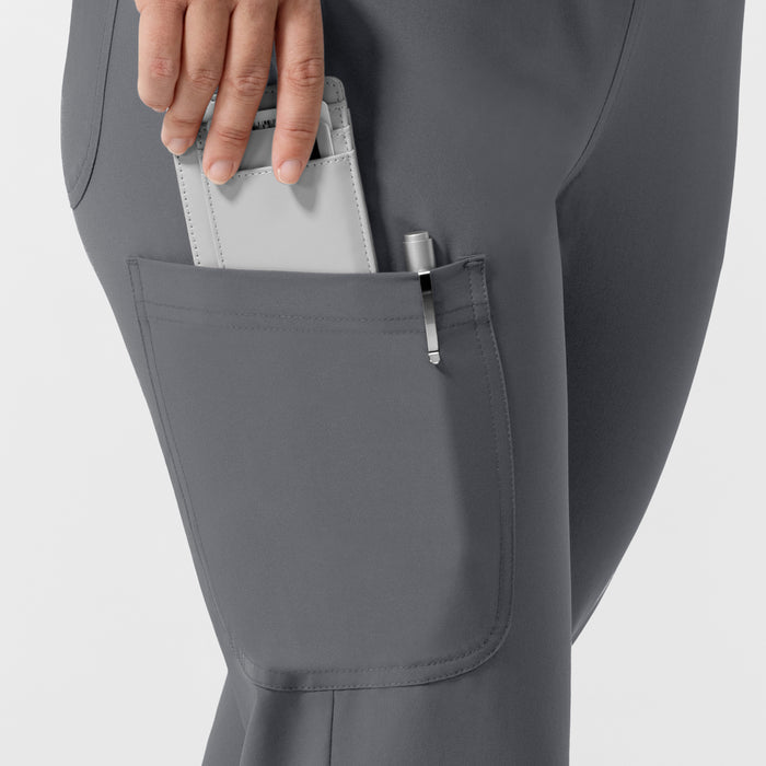 NURTUR Women's Jogger Scrub Pant Pewter front detail