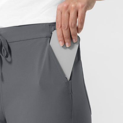 NURTUR Women's Jogger Scrub Pant Pewter side detail 1