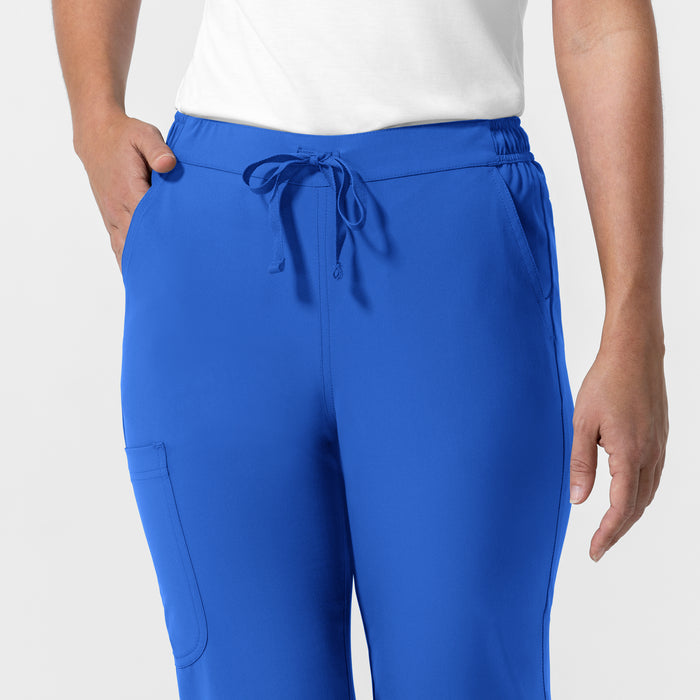 NURTUR Women's Jogger Scrub Pant Royal hemline detail