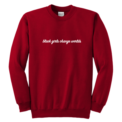 Youth Crewneck Sweatshirt / Red / XS