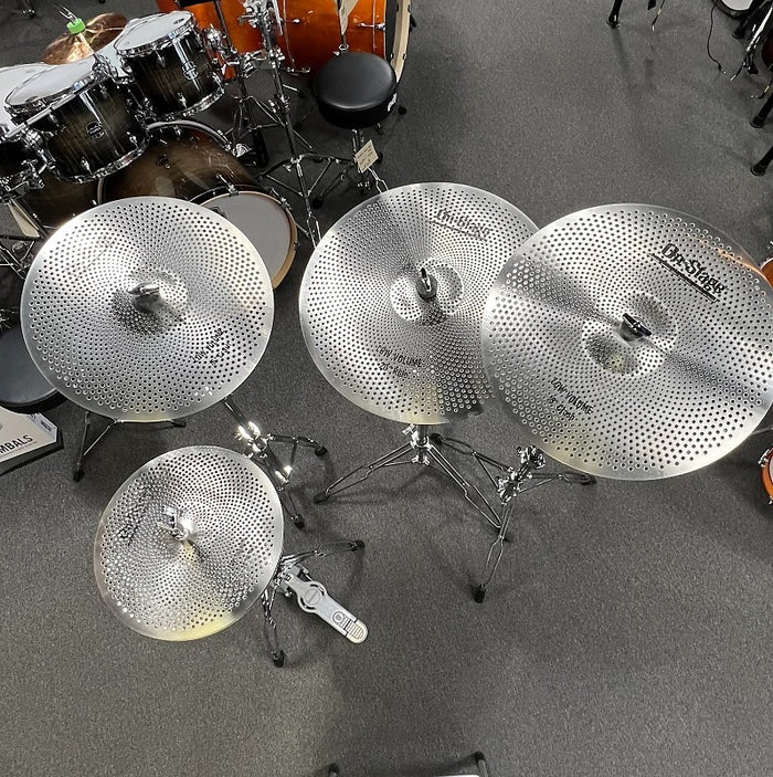 On-Stage 14/16/18/20" Low Volume Cymbal Set w/ Sound Demo