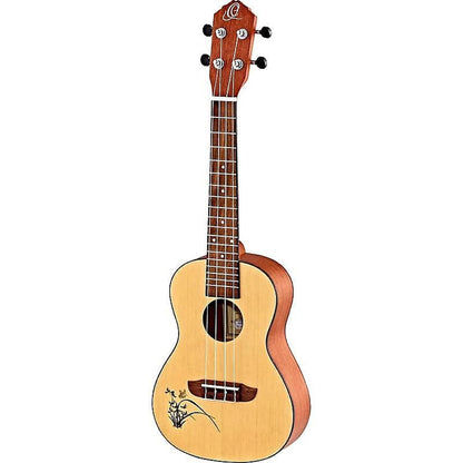 Ortega Guitars RU5L Bonfire Series Spruce Top Left-Handed Ukulele