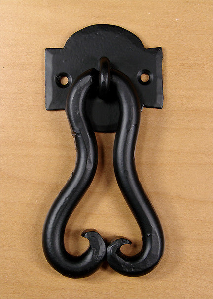 Pear Door Knocker - Matte Black powder coat - Wild West Hardware