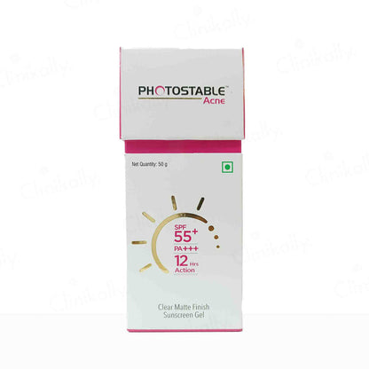 Photostable Acne Sunscreen Gel SPF 55+ PA+++