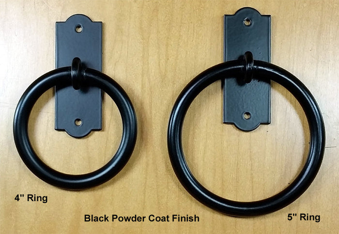 Plain Ring Pull / Knocker (includes clavo strike plate) - Wild West Hardware