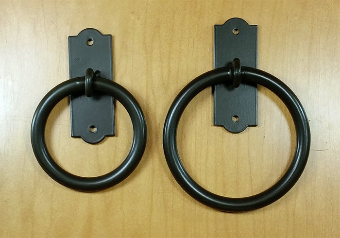 Plain Ring Pull / Knocker (includes clavo strike plate) - Wild West Hardware