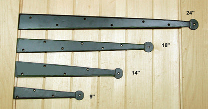 Premium Colonial Dummy Strap Hinge Decorative Strap Hinges - Wild West Hardware