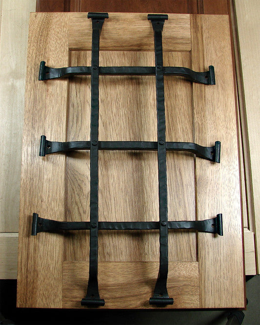 Premium Curled Tip Speakeasy Grille  - Size: 12" x 20"  5 Bars - Wild West Hardware