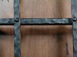 Premium Curled Tip Speakeasy Grille  - Size: 12" x 20"  5 Bars - Wild West Hardware