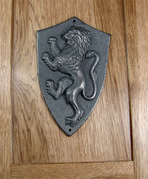 Rampant Regal Lion Plaque - Unfinished - Wild West Hardware