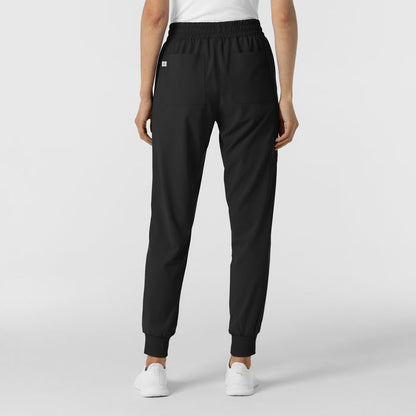 RENEW Women's Jogger Scrub Pant Black back view