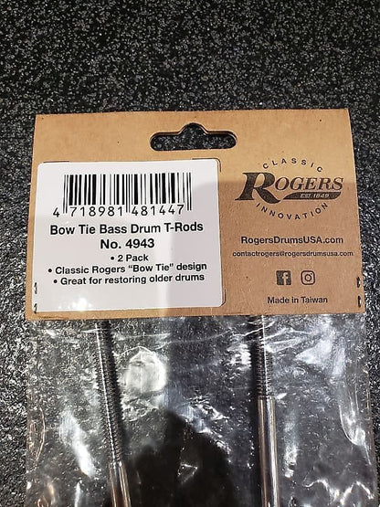 Rogers 4943 2-Pack Bow Tie Bass Drum Tension Rods