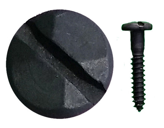 Rustic Pyramid Head Slotted Screws - 1" x #8 - Wild West Hardware