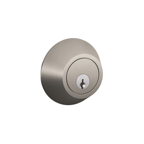 Schlage Residential Deadbolt - Single Cylinder - J Dexter Series - Satin Nickel Finish - Sold Individually