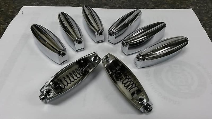 Set of 8 - Slingerland Radio King Streamline Double Ended Snare Drum Chrome Lugs