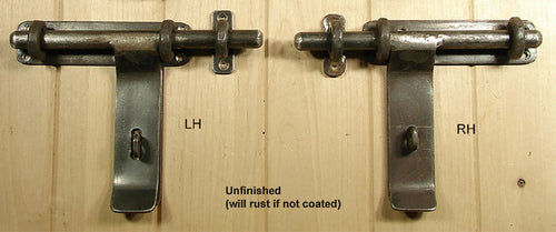 Slide Bolt for Padlock Hand-forged - Wild West Hardware