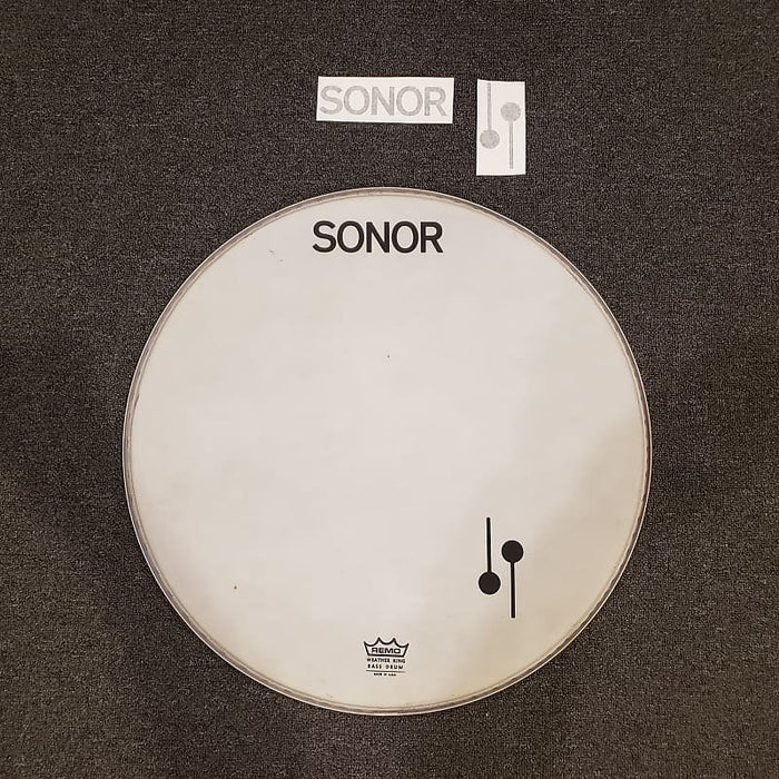 Sonor Black Vintage 70s Logo Replacement Stickers