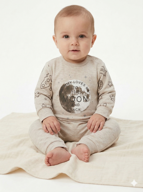 Space Boy -Capasil- Long Sleeve- Summer Romper