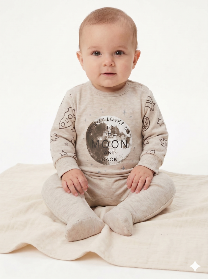 Space Boy -Capasil- Long Sleeve- Summer Romper