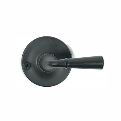 Storm / Screen Door Tubular Latch Set - Brass Construction - Matte Black Finish - Sold as Set