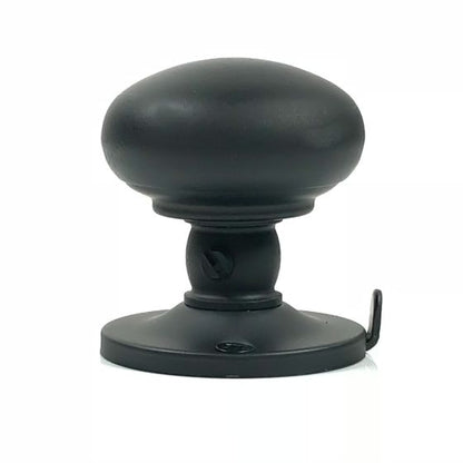 Storm / Screen Door Tubular Latch Set - Brass Construction - Matte Black Finish - Sold as Set