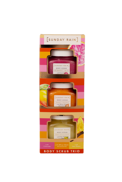 Sunday Rain Mini Scrub Trio