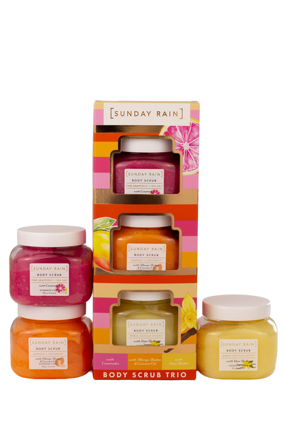 Sunday Rain Mini Scrub Trio