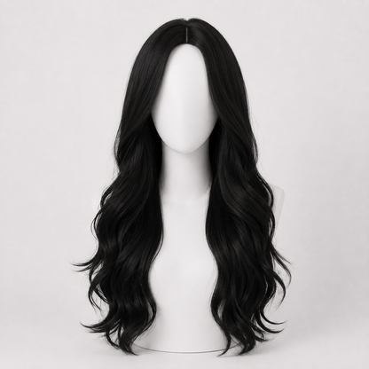 "Talia" - Long Black Wig